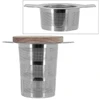 Image de Infuseur À Thé Rétractable Inox Luke Ogo Living Couvercle Acacia