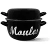 Image de Marmite A Moule - 3645563 - En Acier Émaillé - Noir - 18 Cm - Avec Écritures - Tous Feux Dont Induction