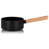 Image de Casserole Ogo Ector En Aluminium Et Manche En Bois 16 Cm Noir