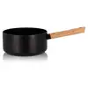 Image de Casserole Ogo Ector En Aluminium Et Manche En Bois 20 Cm Noir