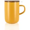 Image de Mug Infuseur Theacute; 475 Ml Ogo Living Juliet Gre8s Couvercle Acacia 12,8 X 9 X 13 Cm