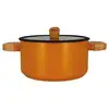 Image de Ector Faitout 24cm Jaune Manche Bois Ogoliving - 7930276