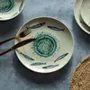 Image de Novastyl - Ocean - Lot De 6 Assiettes Plates - Ø27 Cm - Faience - Blanc Et Bleu