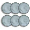 Image de Lot 6 assiettes coupes aronal 15.5cm en grÈs bleu