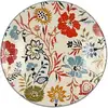 Image de Novastyl - Jaipur - Lot De 6 Assiettes A Desserts - Ø20 Cm - Gres - Décors Floral