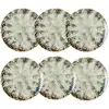 Image de Lot De 6 Assiettes Plates Abstraites En Porcelaine 27cm Maka - Novastyl