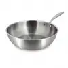 Image de Wok En Acier Inoxydable 28cm - Fait En France - Tous Feux Triply - Menastyl
