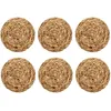 Image de Lot De 6 Sets De Table Rond En Jacinthe D'eau Java - Novastyl