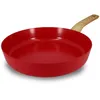 Image de Poêle 28cm Avec Revêtement Céramique Rouge - Tous Feux Colorama - Menastyl