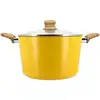 Image de Faitout 24cm Avec Revêtement Céramique Jaune - Tous Feux Colorama - Menastyl