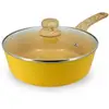 Image de Sauteuse 24cm Avec Revêtement Céramique Jaune - Tous Feux Colorama - Menastyl