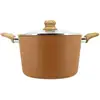 Image de Faitout 24cm Avec Revêtement Céramique Noisette - Tous Feux Colorama - Menastyl