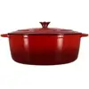 Image de Cocotte - 6020105 - Ronde - En Fonte Acier Émaillé - Rouge - 7 Litres - 29 Cm