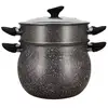 Image de Couscoussier - menastyl - 6020033 - en aluminium effet marbre - 9 litres - tous feux dont induction MEN1697500158455