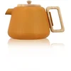 Image de Théière En Fonte Jaune Avec Couvercle En Bois 1l Viggo - Ogo Living