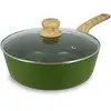 Image de Sauteuse 24cm Avec Revêtement Céramique Vert - Tous Feux Colorama - Menastyl
