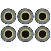 Image de Lot De 6 Sets De Table Bleu En Jonc De Mer 38cm Luna - Novastyl