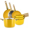 Image de Batterie De Cuisine 7 Pièces En Céramique Safran - Tous Feux Safran - Menastyl
