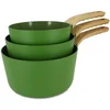 Image de Lot De 3 Casseroles Revêtement Céramique Olive - Tous Feux Kaki - Menastyl