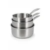 Image de Lot De 3 Casseroles En Acier Inoxydable - Tous Feux Triply - Menastyl