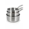 Image de Set 3 casseroles triply en acier inoxydable induction 16/18 et 20cm - made in france