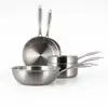 Image de Batterie De Cuisine 5 Pièces En Acier Inoxydable - Tous Feux Triply - Menastyl
