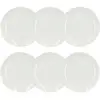 Image de Lot De 6 Assiettes Plates En Procelaine Blanche 27cm Metropolitan - Novastyl