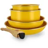 Image de Set de 5 piÈces cuisson en aluminium recyclÉ safran