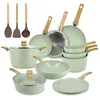 Image de Set 13 piÈces cuisson colorama cÉladon en aluminium induction