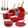 Image de Set 13 piÈces cuisson colorama magenta en aluminium induction