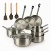 Image de Batterie De Cuisine 11 Pièces Acier Inoxydable - Tous Feux Professionnel - Menastyl