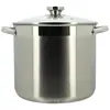 Image de Marmite avec couvercle - MENASTYL - 4615455 - En acier inoxydable - 9 litres - Tous feux dont induction