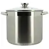 Image de Marmite avec couvercle - menastyl - 4615455 - en acier inoxydable - 9 litres - tous feux dont induction MEN1716509299664