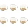 Image de Lot De 6 Mugs Beiges En Grès 44cl Riga - Novastyl