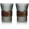 Image de Lot De 2 Tasses En Verre Graphite 250ml Karl - Ogo Living