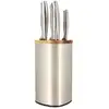 Image de Bloc De Couteaux 5 Pieces - Menastyl - 5041070 - En Acier Inoxydable - Bois