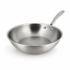 Image de Wok En Acier Inoxydable 24cm - Fait En France - Tous Feux Triply - Menastyl