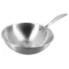 Image de Wok triply 24cm acier inoxydable fabriqué en france menastyl