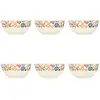 Image de Lot De 6 Bols À Motif Floral Coloré 600ml Jaipur - Novastyl
