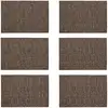Image de Lot De 6 Sets De Table Effet Tissage Marron 45x30cm Tissage - Novastyl