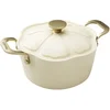 Image de Faitout En Aluminium Recyclé Beige 24cm En Forme De Fleur Dahlia - Menastyl