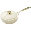 Image de Sauteuse En Aluminium Recyclé Beige 24cm En Forme De Fleur Dahlia - Menastyl