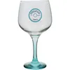 Image de Lot De 2 Verres À Pied Cocktail 73cl En Verre Transparent Pied Bleu - Novastyl