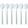 Image de Lot De 6 Cuillères À Café Grises En Acier Inoxydable Colorama - Novastyl