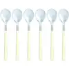 Image de Lot De 6 Cuillères À Café Crème En Acier Inoxydable Colorama - Novastyl