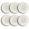 Image de Lot De 6 Assiettes Creuses En Porcelaine Beige Et Blanc 20cm Urus - Ogo Living