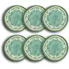 Image de Lot De 6 Assiettes À Dessert En Faïence Verte 21cm Capria - Novastyl