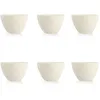 Image de Lot De 6 Bols 865ml Blanc Mat En Grès Snowstack - Ogo Living
