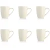 Image de Lot De 6 Mugs 33cl Blanc Mat En Grès Snowstack - Ogo Living