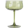 Image de Lot De 4 Coupes En Verre 36,5cl Vertes Riviera - Novastyl
